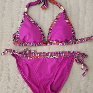Pink bikini set